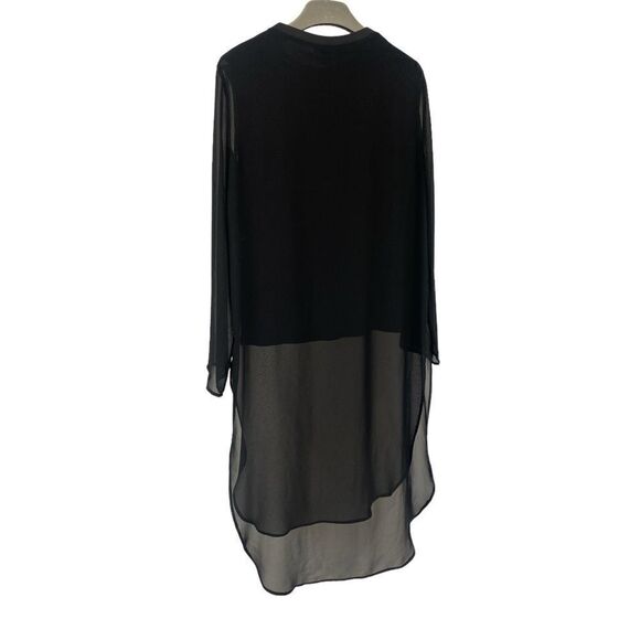 ZARA BLACK SHEER SLEEVES LONG TOP | LIKE NEW ♥️ - Picture 3 of 5